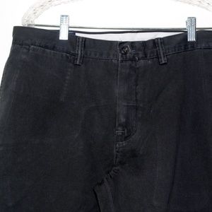 gray polo with khaki pants